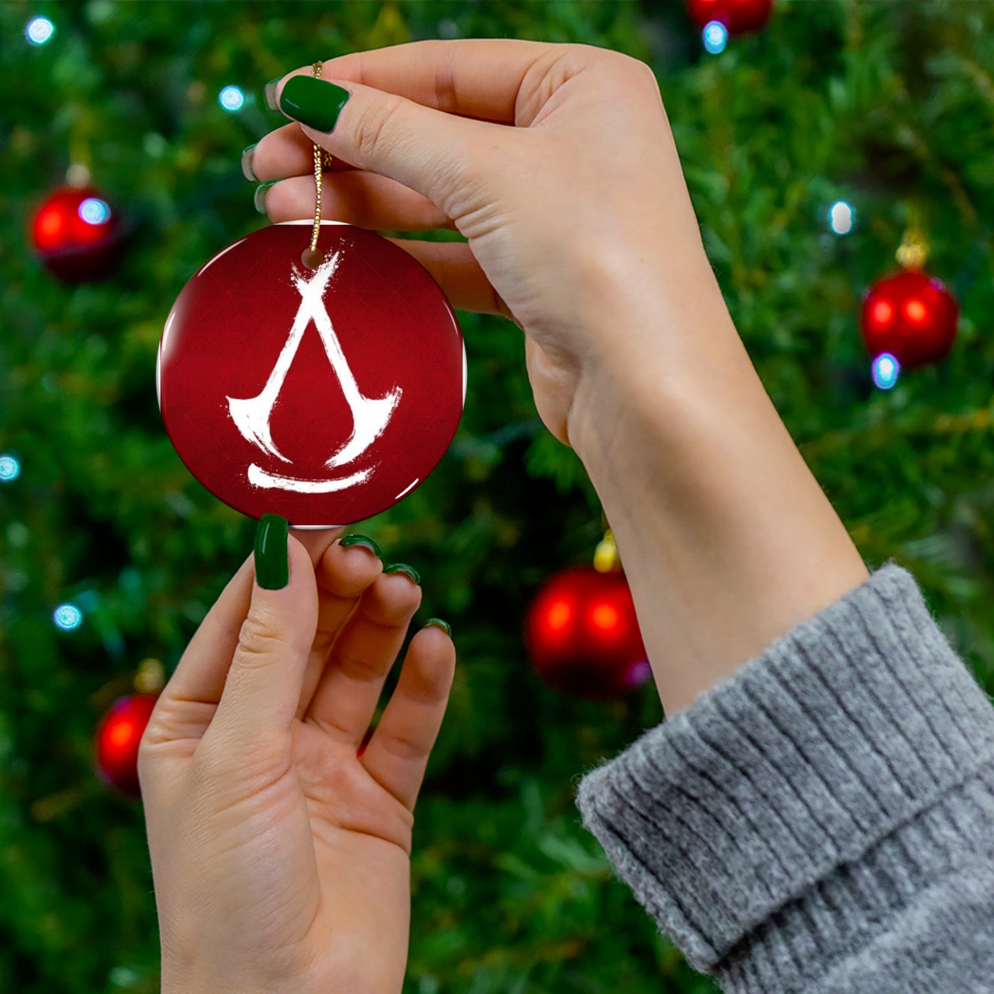 Assassin's creed Shadows Ceramic Ornament, 4 Shapes