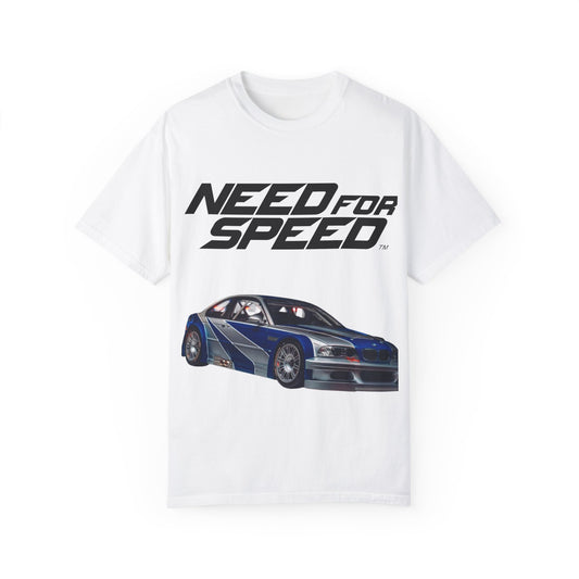 T-shirt unisexe teint en pièce NFS BMW