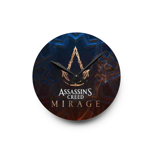 ساعة حائط أكريليك من Assassin's Creed Mirage