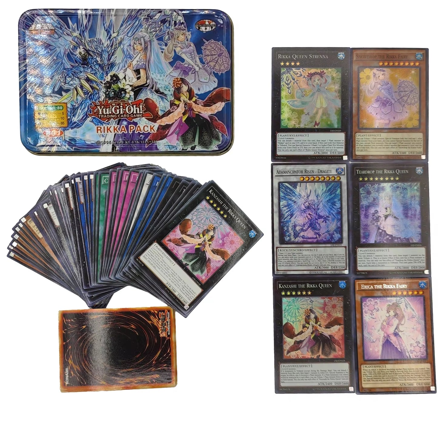 Yu Gi Oh Cards DARK MAGICIAN COLLECTION PACK Card Deck English TCG Holographic Golden Game Collection Card with Tin Box