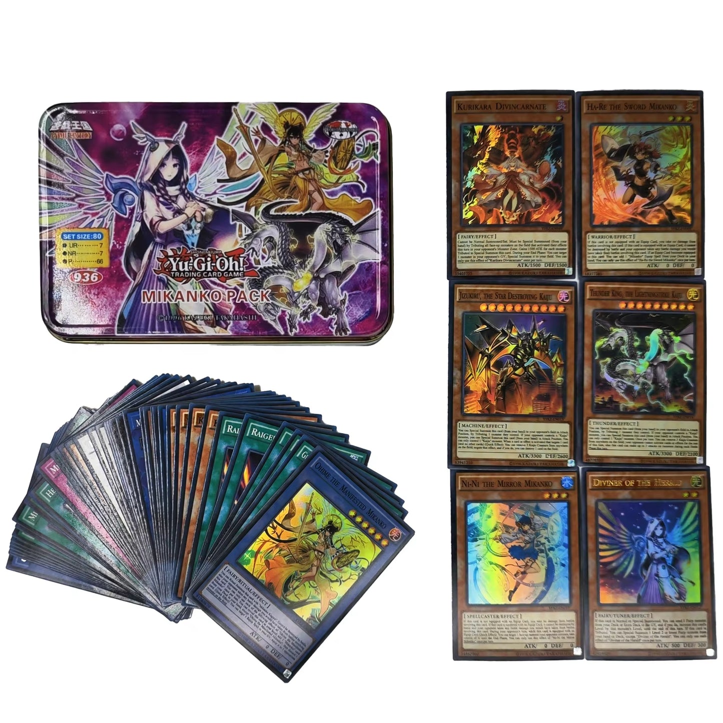 Yu Gi Oh Cards DARK MAGICIAN COLLECTION PACK Card Deck English TCG Holographic Golden Game Collection Card with Tin Box