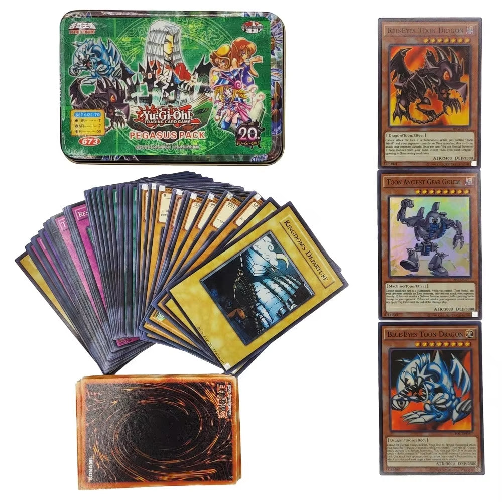 Yu Gi Oh Cards DARK MAGICIAN COLLECTION PACK Card Deck English TCG Holographic Golden Game Collection Card with Tin Box