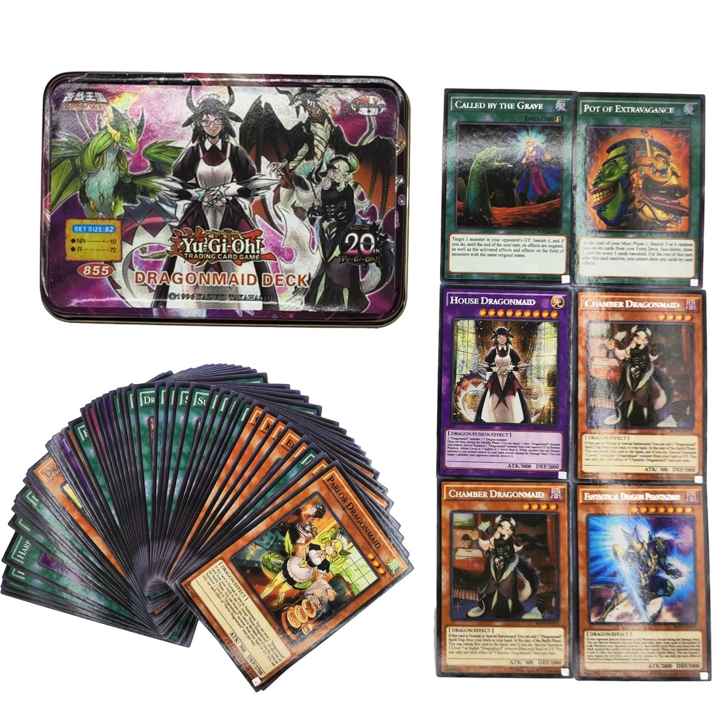 Yu Gi Oh Cards DARK MAGICIAN COLLECTION PACK Card Deck English TCG Holographic Golden Game Collection Card with Tin Box