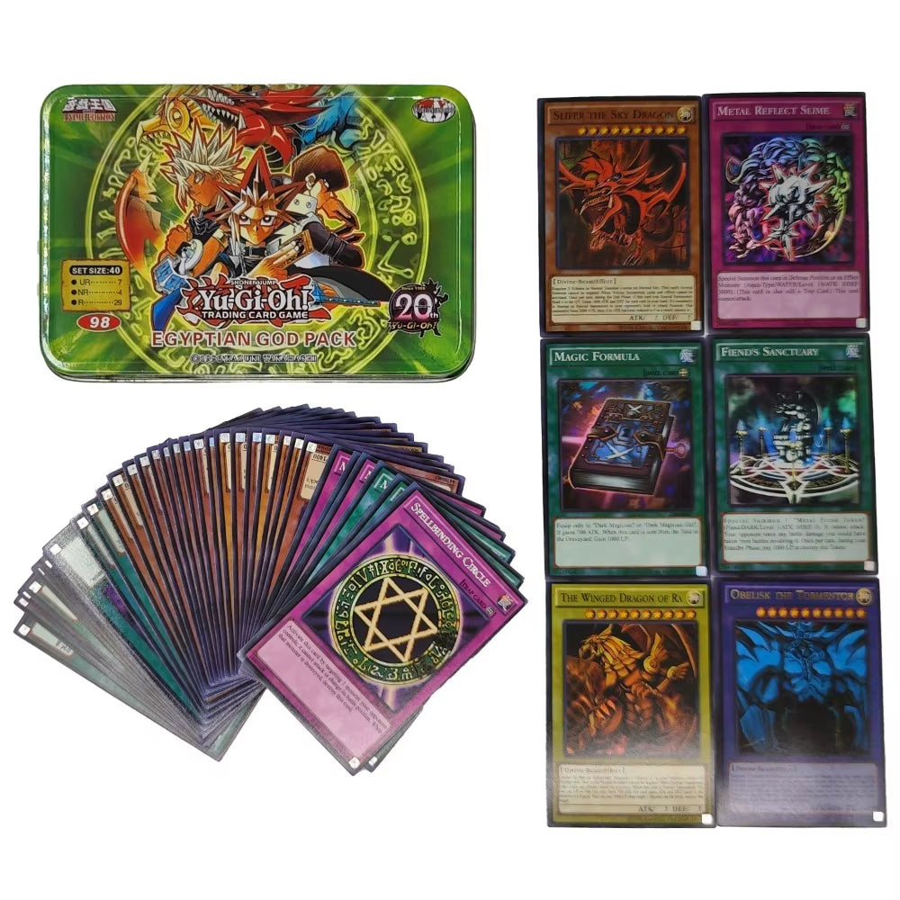 Yu Gi Oh Cards DARK MAGICIAN COLLECTION PACK Card Deck English TCG Holographic Golden Game Collection Card with Tin Box