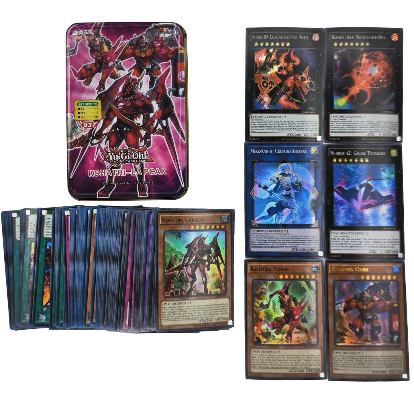 Yu Gi Oh Cards DARK MAGICIAN COLLECTION PACK Card Deck English TCG Holographic Golden Game Collection Card with Tin Box