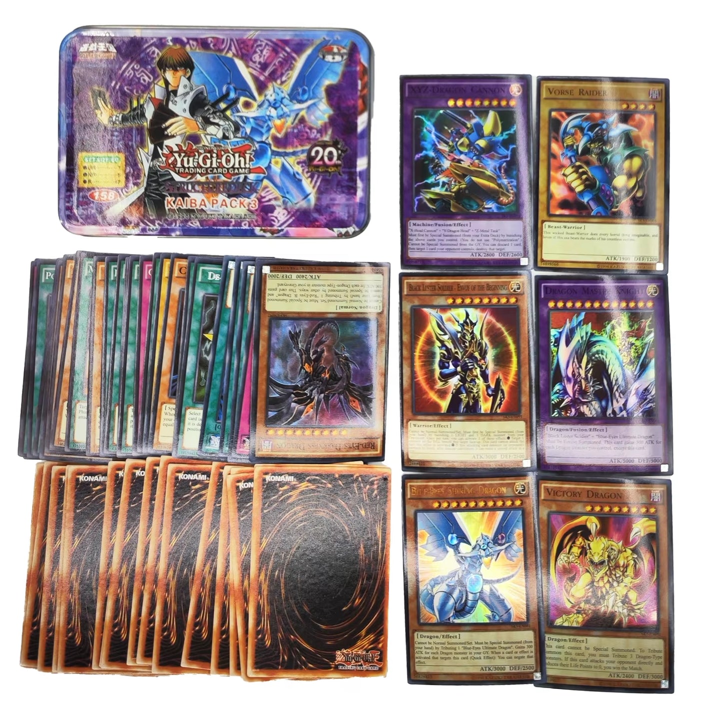 Yu Gi Oh Cards DARK MAGICIAN COLLECTION PACK Card Deck English TCG Holographic Golden Game Collection Card with Tin Box