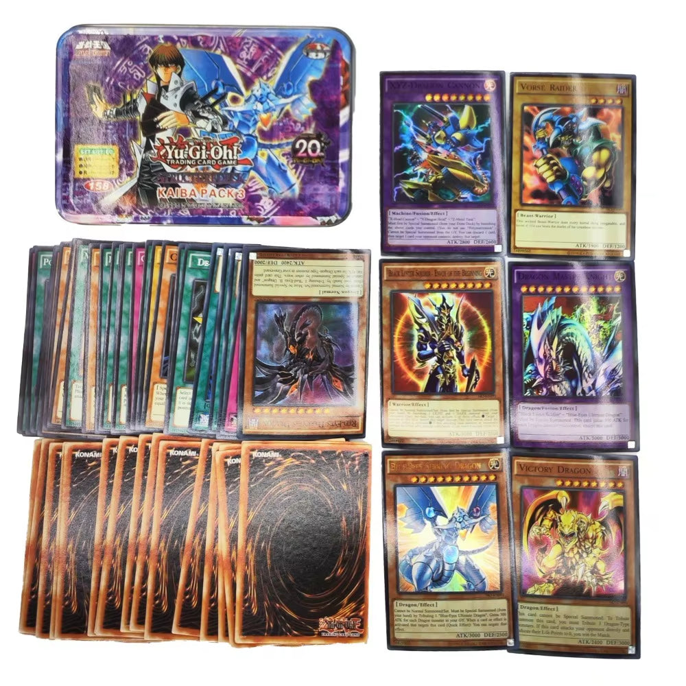 Yu Gi Oh Cards DARK MAGICIAN COLLECTION PACK Card Deck English TCG Holographic Golden Game Collection Card with Tin Box