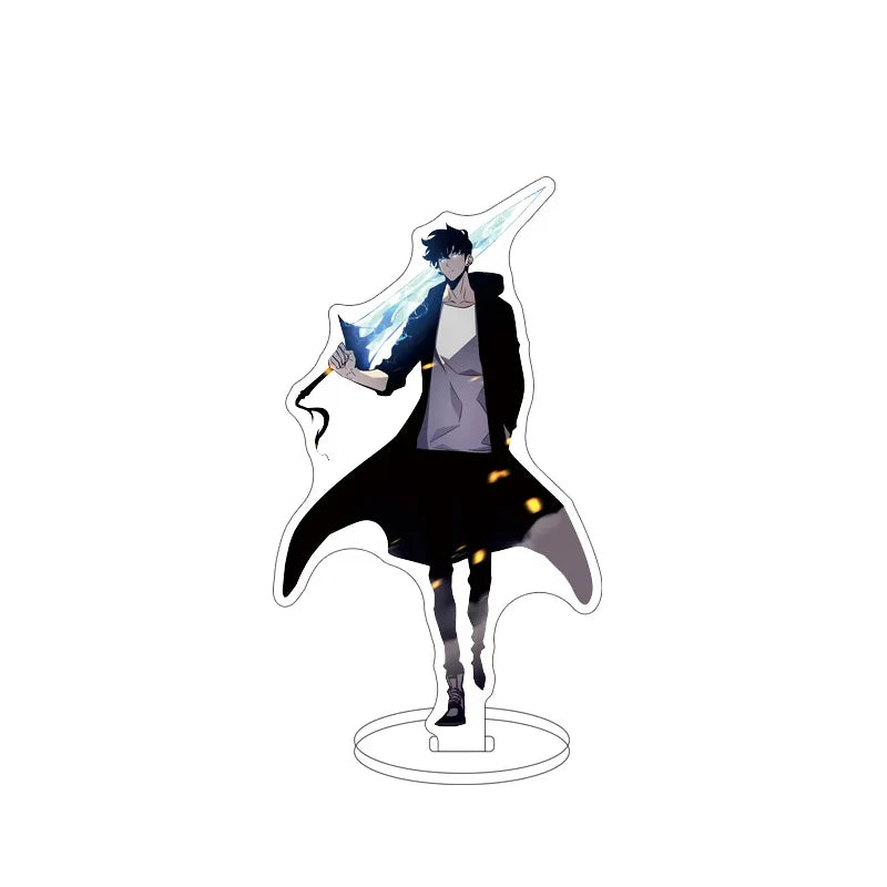 Solo Leveling Sung Jin Woo Yoo Jin Ho Acrylic Anime Stand Model Plate Keychain Desk Decoration Fashion Friends Gift Figure