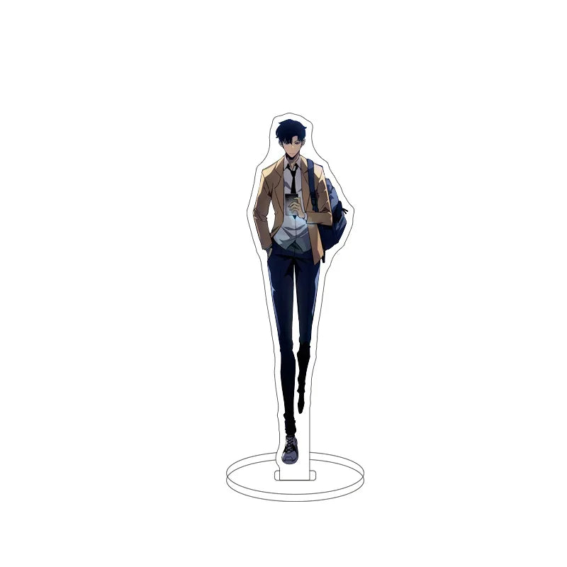 Solo Leveling Sung Jin Woo Yoo Jin Ho Acrylic Anime Stand Model Plate Keychain Desk Decoration Fashion Friends Gift Figure