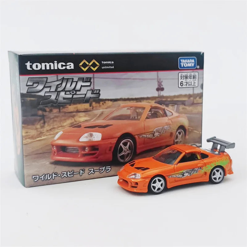 TOMY Fast & Furious Toyota Supra Nissan GTR Alloy Car Diecasts & Toy Vehicles Car Model Miniature Scale Model Car For Children