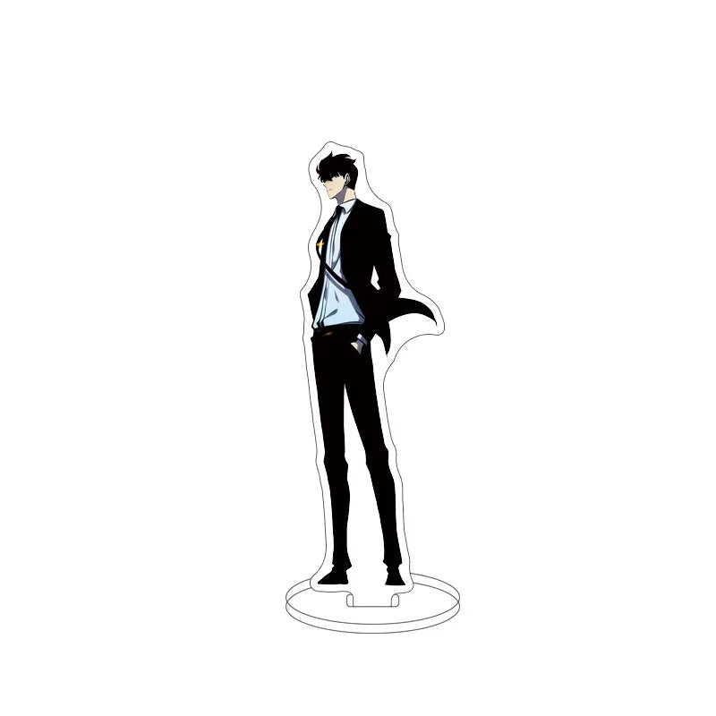 Solo Leveling Sung Jin Woo Yoo Jin Ho Acrylic Anime Stand Model Plate Keychain Desk Decoration Fashion Friends Gift Figure