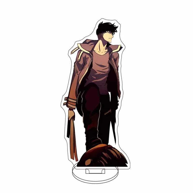 Solo Leveling Sung Jin Woo Yoo Jin Ho Acrylic Anime Stand Model Plate Keychain Desk Decoration Fashion Friends Gift Figure