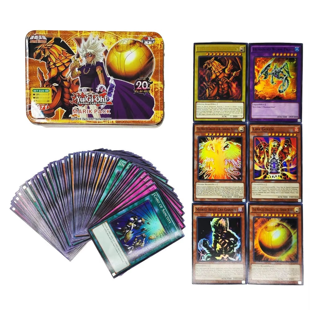 Yu Gi Oh Cards DARK MAGICIAN COLLECTION PACK Card Deck English TCG Holographic Golden Game Collection Card with Tin Box