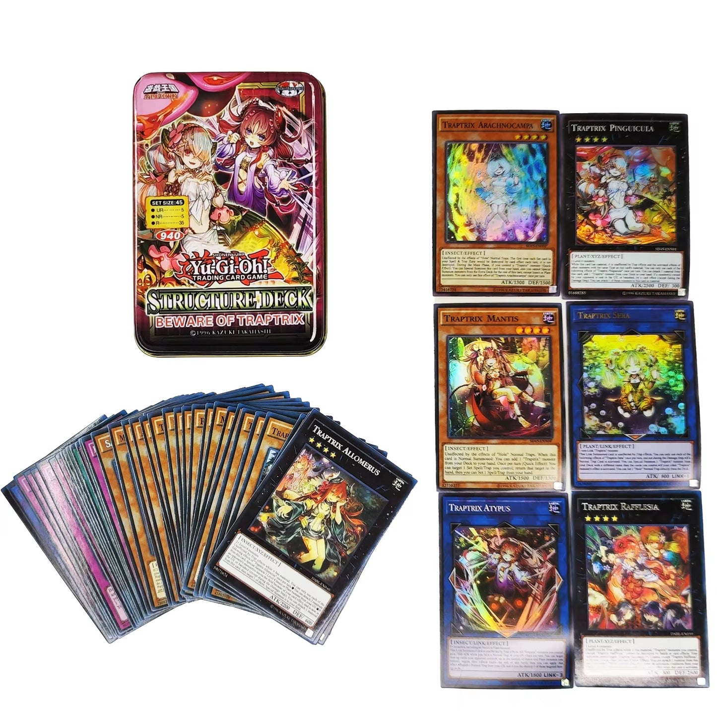 Yu Gi Oh Cards DARK MAGICIAN COLLECTION PACK Card Deck English TCG Holographic Golden Game Collection Card with Tin Box