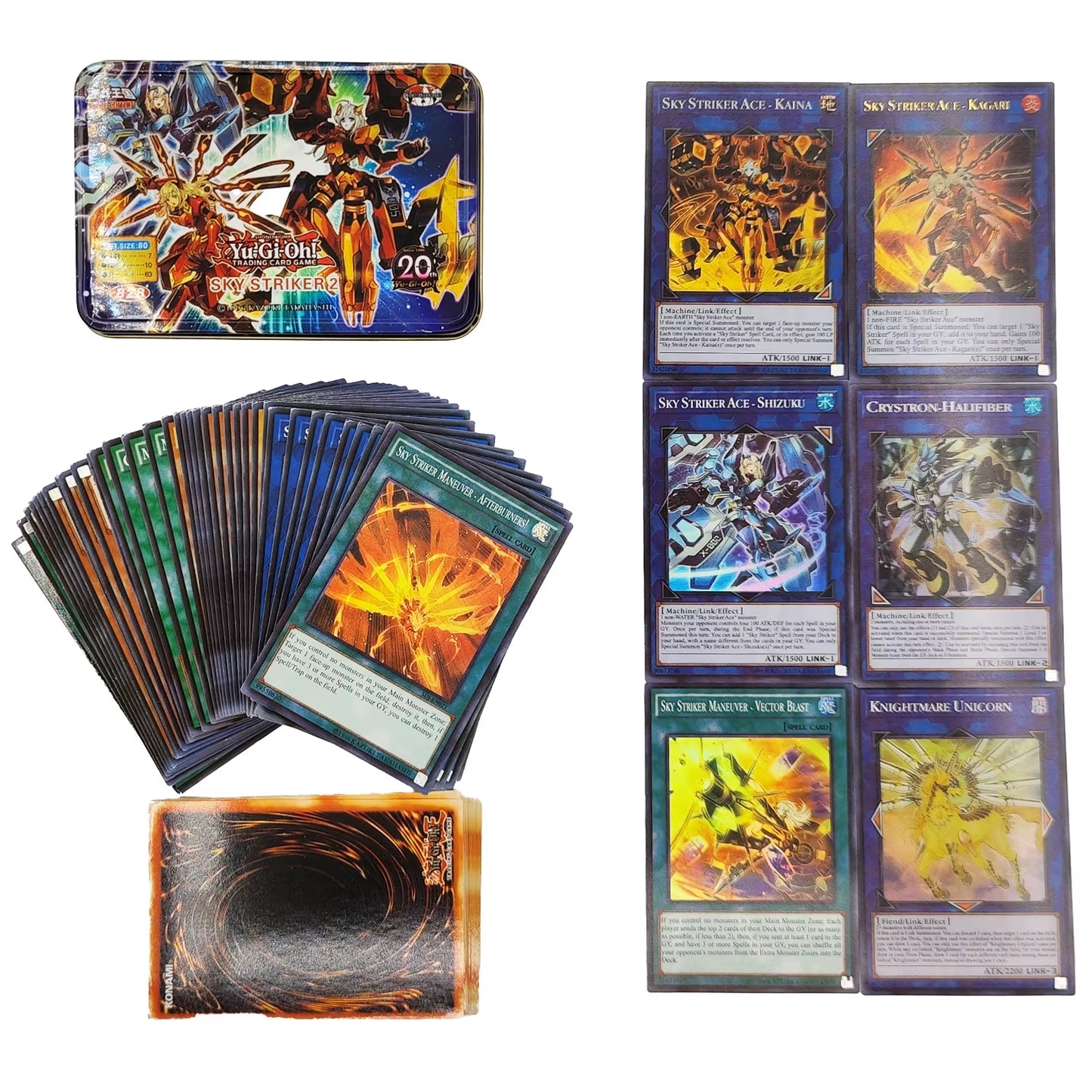 Yu Gi Oh Cards DARK MAGICIAN COLLECTION PACK Card Deck English TCG Holographic Golden Game Collection Card with Tin Box