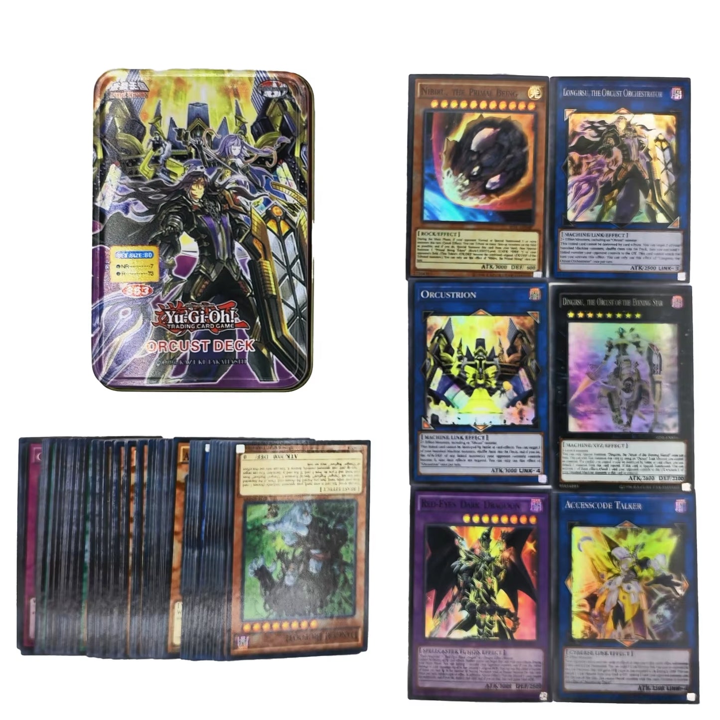 Yu Gi Oh Cards DARK MAGICIAN COLLECTION PACK Card Deck English TCG Holographic Golden Game Collection Card with Tin Box