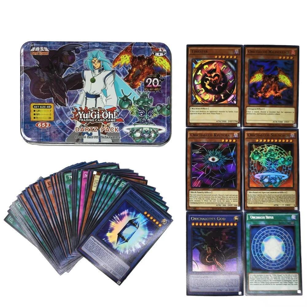 Yu Gi Oh Cards DARK MAGICIAN COLLECTION PACK Card Deck English TCG Holographic Golden Game Collection Card with Tin Box