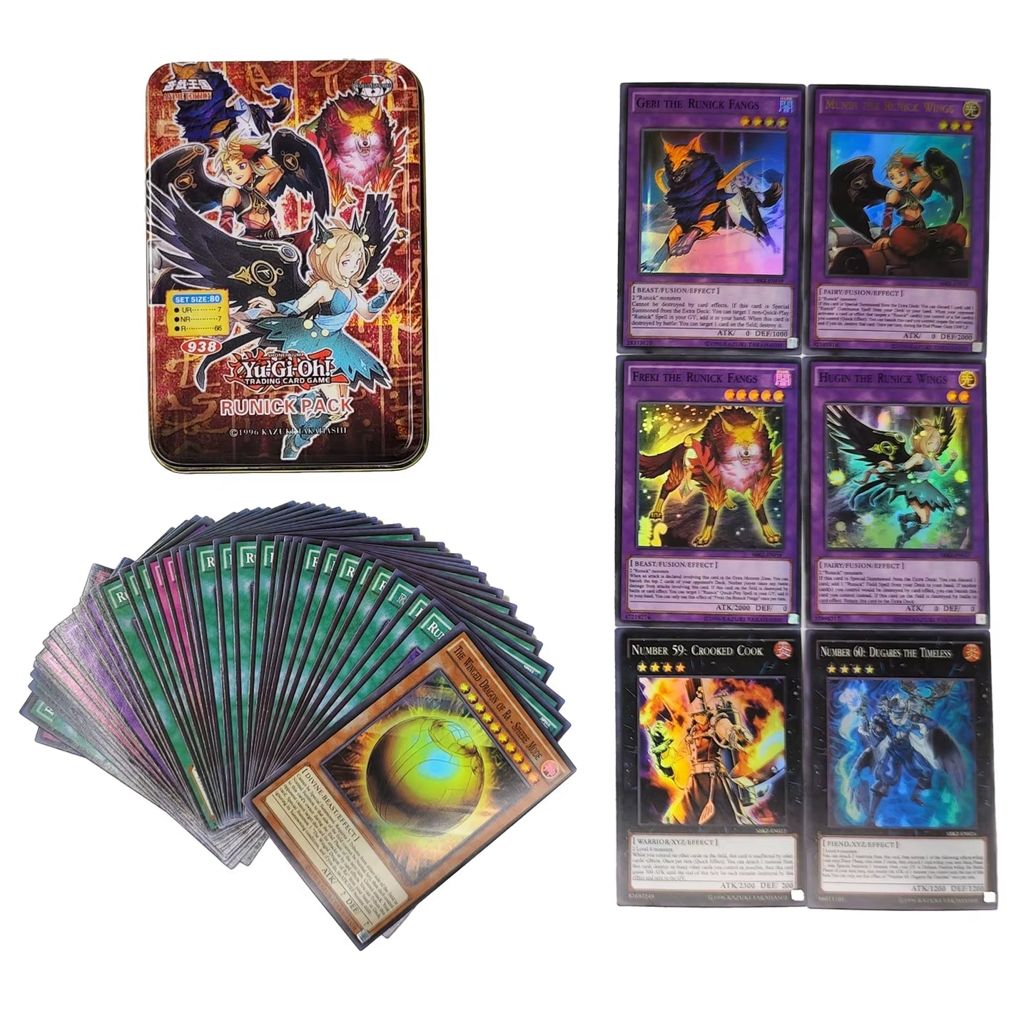 Yu Gi Oh Cards DARK MAGICIAN COLLECTION PACK Card Deck English TCG Holographic Golden Game Collection Card with Tin Box